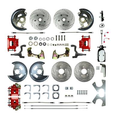 The Right Stuff Detailing - The Right Stuff Detailing AFXSD41CZX Front & Rear Brake Conversion Kit for GM