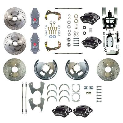 The Right Stuff Detailing - The Right Stuff Detailing FSC564DCDSX Front/Rear Brake Conversion Kit for Chevy