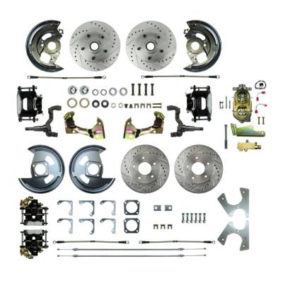 The Right Stuff Detailing - The Right Stuff Detailing AFXSD42CS FR/RR Brake Conversion Kit for Chevy/Pontiac