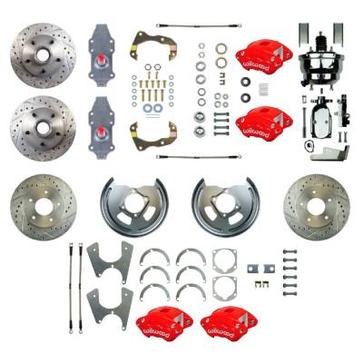 The Right Stuff Detailing - The Right Stuff Detailing FSC564DCDZX Front/Rear Brake Conversion Kit for Chevy