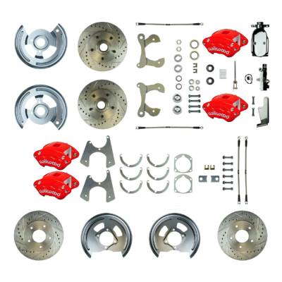 The Right Stuff Detailing - The Right Stuff Detailing FSC564SDCZX Front/Rear Brake Conversion Kit for Chevy