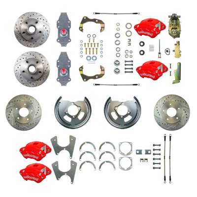 The Right Stuff Detailing - The Right Stuff Detailing FSC564SDDZ Front/Rear Brake Conversion Kit for Chevy
