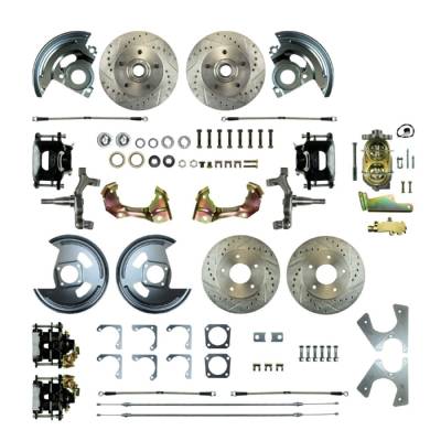 The Right Stuff Detailing - The Right Stuff Detailing AFXSD42DS FR/RR Brake Conversion Kit for Chevy/Pontiac