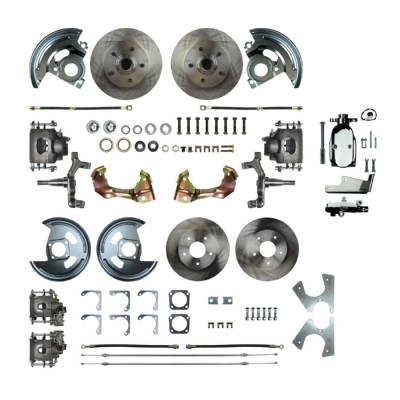 The Right Stuff Detailing - The Right Stuff Detailing AFXSD42DX FR/RR Brake Conversion Kit for Chevy/Pontiac