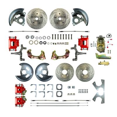 The Right Stuff Detailing - The Right Stuff Detailing AFXSD42DZ FR/RR Brake Conversion Kit for Chevy/Pontiac
