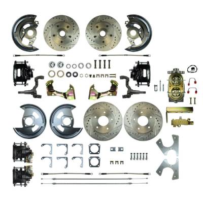 The Right Stuff Detailing - The Right Stuff Detailing AFXSD43CS 62-67 Chevy II Brake Conversion Kit FR & RR