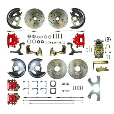 The Right Stuff Detailing - The Right Stuff Detailing AFXSD43CZ 62-67 Chevy II Brake Conversion Kit FR & RR