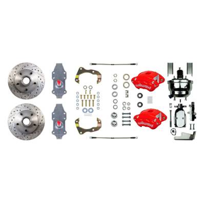 The Right Stuff Detailing - The Right Stuff Detailing FSC56DCDZX Front & Rear Brake Conversion Kit for Chevy