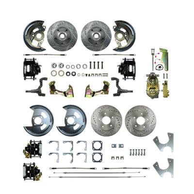 The Right Stuff Detailing - The Right Stuff Detailing AFXSD45CS FR/RR Brake Conversion Kit for Chevy/Pontiac