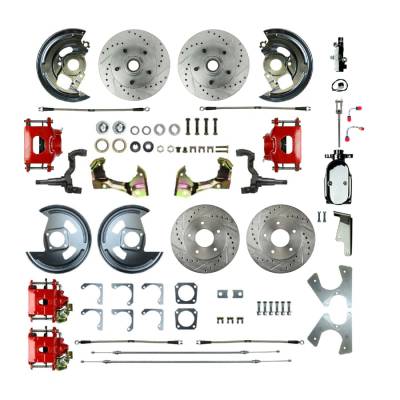 The Right Stuff Detailing - The Right Stuff Detailing AFXSD45CZX F/R Brake Conversion Kit for Chevy/Pontiac