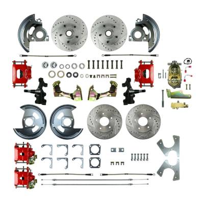 The Right Stuff Detailing - The Right Stuff Detailing AFXSD45DZ FR/RR Brake Conversion Kit for Chevy/Pontiac
