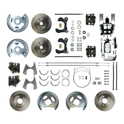 The Right Stuff Detailing - The Right Stuff Detailing FSC584DCCX Front & Rear Brake Conversion Kit for Chevy