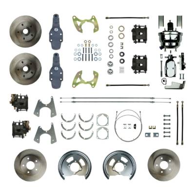 The Right Stuff Detailing - The Right Stuff Detailing FSC584DCDX Front & Rear Brake Conversion Kit for Chevy