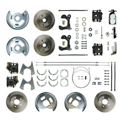 The Right Stuff Detailing - The Right Stuff Detailing FSC584SDCX Front & Rear Brake Conversion Kit for Chevy