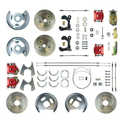 The Right Stuff Detailing - The Right Stuff Detailing FSC584SDCZ Front & Rear Brake Conversion Kit for Chevy