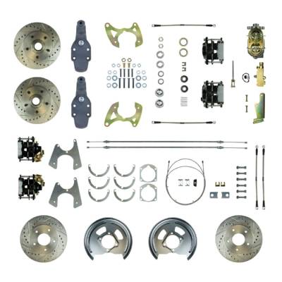 The Right Stuff Detailing - The Right Stuff Detailing FSC584SDDS Front & Rear Brake Conversion Kit for Chevy