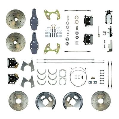 The Right Stuff Detailing - The Right Stuff Detailing FSC584SDDSX Front/Rear Brake Conversion Kit for Chevy