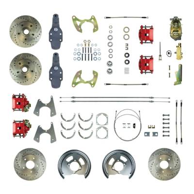 The Right Stuff Detailing - The Right Stuff Detailing FSC584SDDZ Front & Rear Brake Conversion Kit for Chevy
