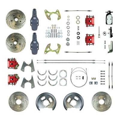The Right Stuff Detailing - The Right Stuff Detailing FSC584SDDZX Front/Rear Brake Conversion Kit for Chevy