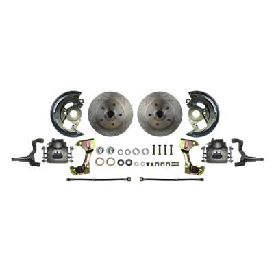 The Right Stuff Detailing - The Right Stuff Detailing AFXWK02C Front Brake Conversion Kit for Chevy/Pontiac