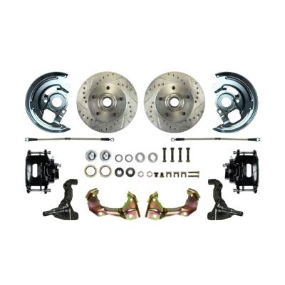 The Right Stuff Detailing - The Right Stuff Detailing AFXWK02CS Front Brake Conversion Kit for Chevy/Pontiac