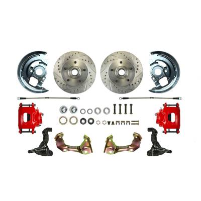 The Right Stuff Detailing - The Right Stuff Detailing AFXWK02CZ Front Brake Conversion Kit for Chevy/Pontiac
