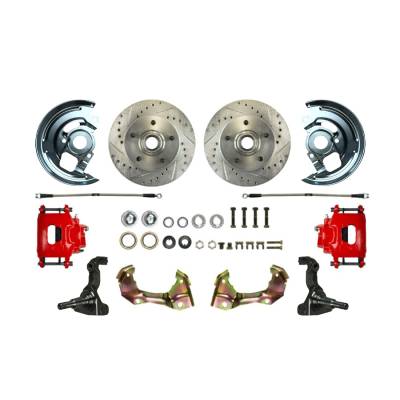The Right Stuff Detailing - The Right Stuff Detailing AFXWK03CZ FR Brake Conversion Kit for 62-67 Chevy II