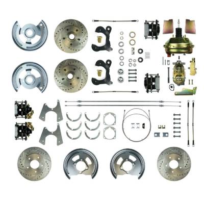 The Right Stuff Detailing - The Right Stuff Detailing FSC594DCCS Front & Rear Brake Conversion Kit for Chevy