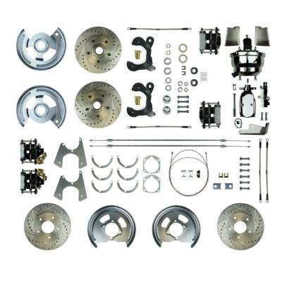 The Right Stuff Detailing - The Right Stuff Detailing FSC594DCCSX Front/Rear Brake Conversion Kit for Chevy