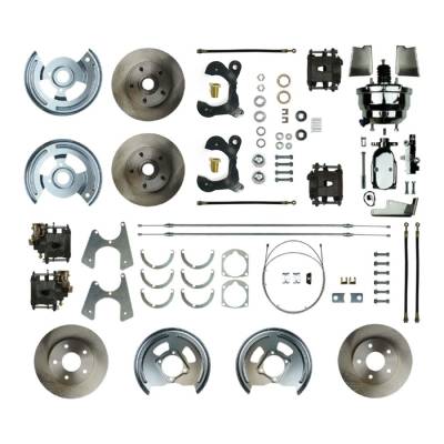 The Right Stuff Detailing - The Right Stuff Detailing FSC594DCCX Front & Rear Brake Conversion Kit for Chevy