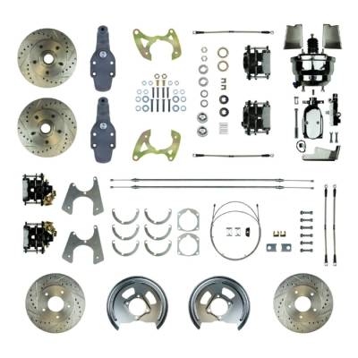 The Right Stuff Detailing - The Right Stuff Detailing FSC594DCDSX Front/Rear Brake Conversion Kit for Chevy