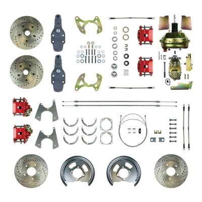 The Right Stuff Detailing - The Right Stuff Detailing FSC594DCDZ Front & Rear Brake Conversion Kit for Chevy
