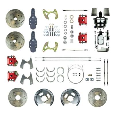 The Right Stuff Detailing - The Right Stuff Detailing FSC594DCDZX Front/Rear Brake Conversion Kit for Chevy
