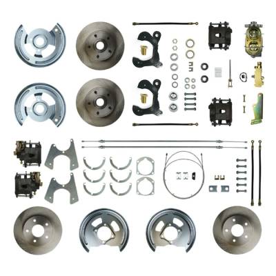 The Right Stuff Detailing - The Right Stuff Detailing FSC594SDC Front & Rear Brake Conversion Kit for Chevy