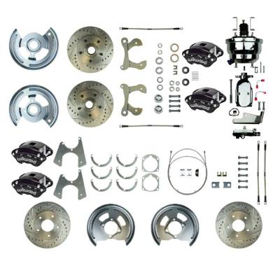 The Right Stuff Detailing - The Right Stuff Detailing FSC604DCCSX Front/Rear Brake Conversion Kit for Chevy