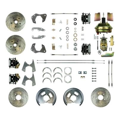 The Right Stuff Detailing - The Right Stuff Detailing FSC654DCCS Front & Rear Brake Conversion Kit for Chevy