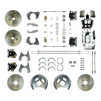 The Right Stuff Detailing - The Right Stuff Detailing FSC654DCCSX Front/Rear Brake Conversion Kit for Chevy