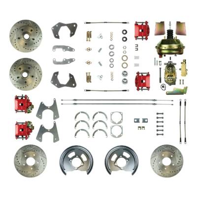 The Right Stuff Detailing - The Right Stuff Detailing FSC654DCCZ Front & Rear Brake Conversion Kit for Chevy
