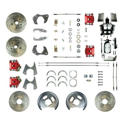 The Right Stuff Detailing - The Right Stuff Detailing FSC654DCCZX Front/Rear Brake Conversion Kit for Chevy