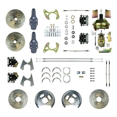 The Right Stuff Detailing - The Right Stuff Detailing FSC654DCDS Front & Rear Brake Conversion Kit for Chevy