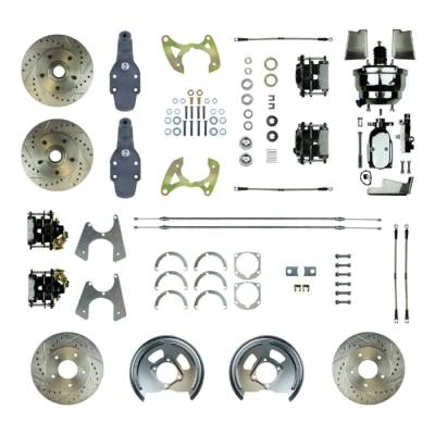 The Right Stuff Detailing - The Right Stuff Detailing FSC654DCDSX Front/Rear Brake Conversion Kit for Chevy