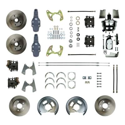 The Right Stuff Detailing - The Right Stuff Detailing FSC654DCDX Front & Rear Brake Conversion Kit for Chevy