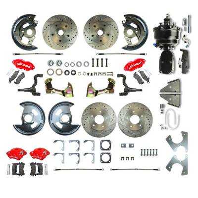 The Right Stuff Detailing - The Right Stuff AFXDC21CZY Brake Conversion Kit Front/Rear Select GM Cars