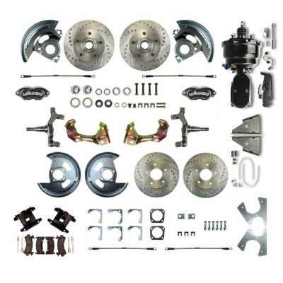 The Right Stuff Detailing - The Right Stuff AFXDC21DSY Brake Conversion Kit Front/Rear Select GM Cars