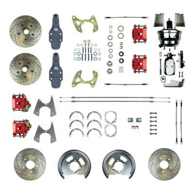 The Right Stuff Detailing - The Right Stuff Detailing FSC654DCDZX Front/Rear Brake Conversion Kit for Chevy