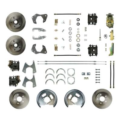 The Right Stuff Detailing - The Right Stuff Detailing FSC654SDC Front & Rear Brake Conversion Kit for Chevy