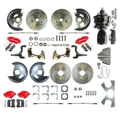The Right Stuff Detailing - The Right Stuff AFXDC22CZY Brake Conversion Kit Front/Rear Chevy/Pontiac