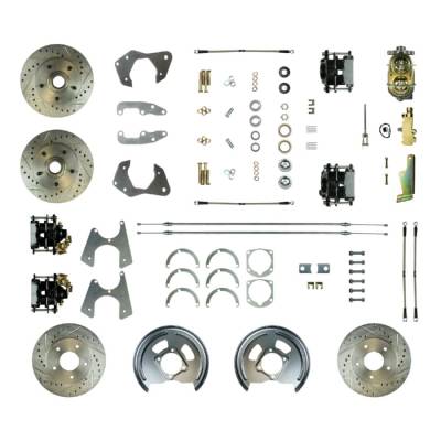 The Right Stuff Detailing - The Right Stuff Detailing FSC654SDCS Front & Rear Brake Conversion Kit for Chevy