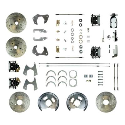 The Right Stuff Detailing - The Right Stuff Detailing FSC654SDCSX Front/Rear Brake Conversion Kit for Chevy