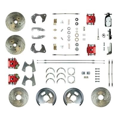 The Right Stuff Detailing - The Right Stuff Detailing FSC654SDCZX Front/Rear Brake Conversion Kit for Chevy